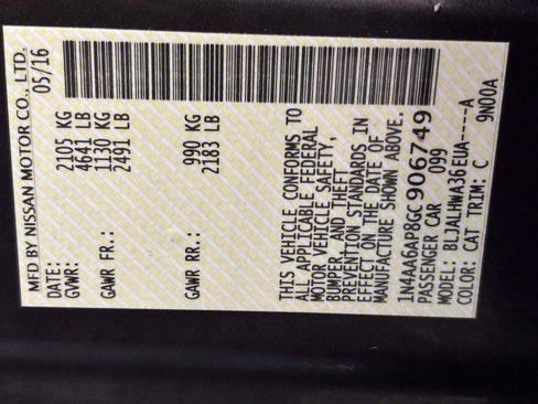 Used 2016 Nissan Maxima Platinum FWD image 37