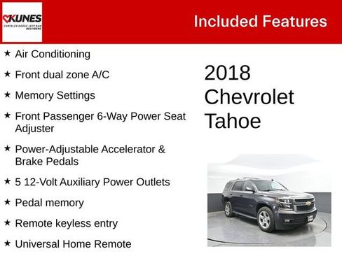 Used 2018 Chevrolet Tahoe LT AWD/4WD image 4