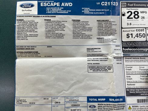 Used 2020 Ford Escape SE image 39