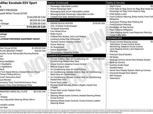 Used 2023 Cadillac Escalade ESV Sport Platinum AWD/4WD image 4