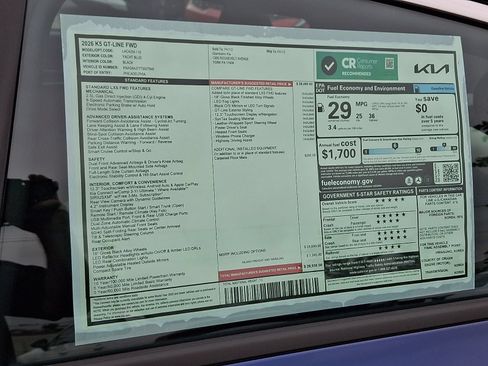 New 2026 Kia K5 GT-Line FWD image 22