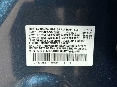 Used 2016 Honda Pilot Touring image 31