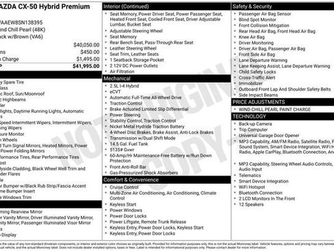 Used 2025 MAZDA CX-50 2.5 Hybrid w/ Premium Plus Pkg image 35