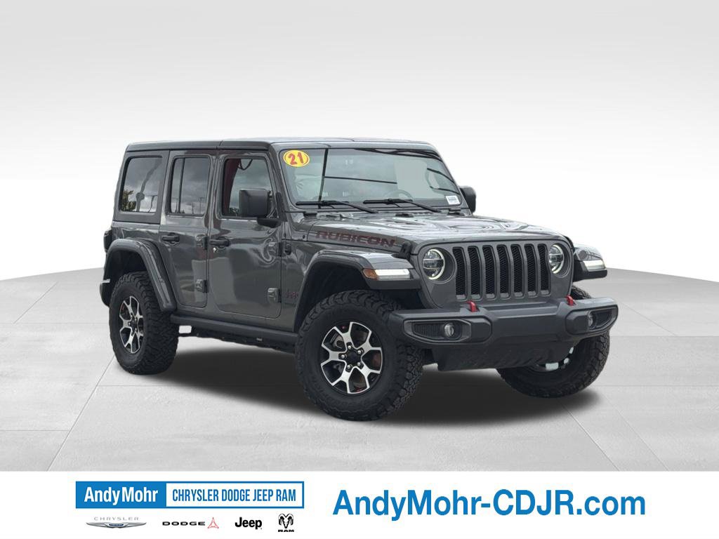 Used 2021 Jeep Wrangler Unlimited Rubicon w/ LED Lighting Group AWD/4WD 360° Tour