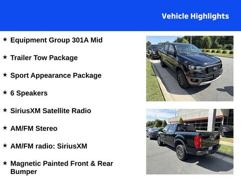 Used 2022 Ford Ranger XLT w/ Equipment Group 301A Mid RWD image 4