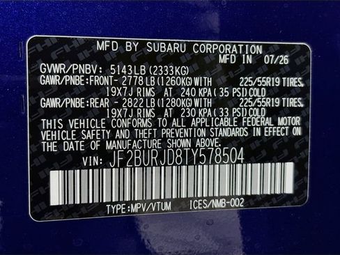 New 2026 Subaru Outback Touring XT AWD/4WD image 33