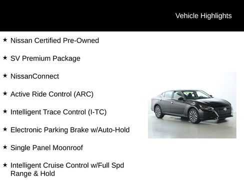 Certified 2023 Nissan Altima 2.5 SV w/ SV Premium Package image 4