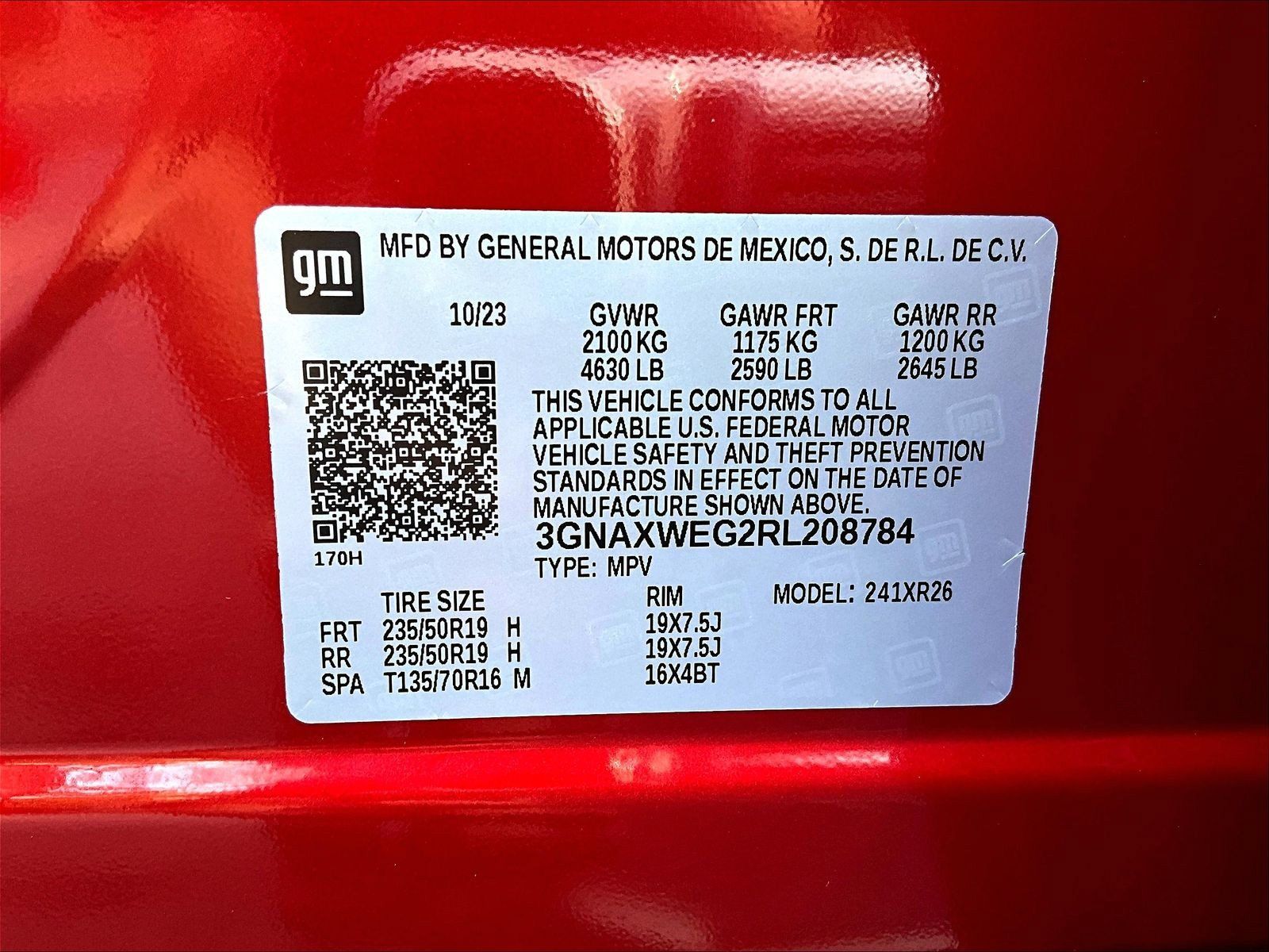 Used 2024 Chevrolet Equinox RS w/ RS Leather Package AWD/4WD image 19