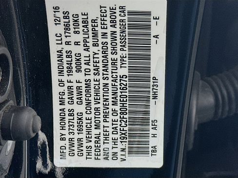 Used 2017 Honda Civic EX image 12