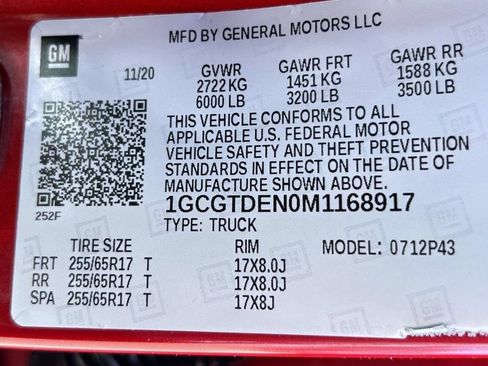 Certified 2021 Chevrolet Colorado Z71 AWD/4WD image 26