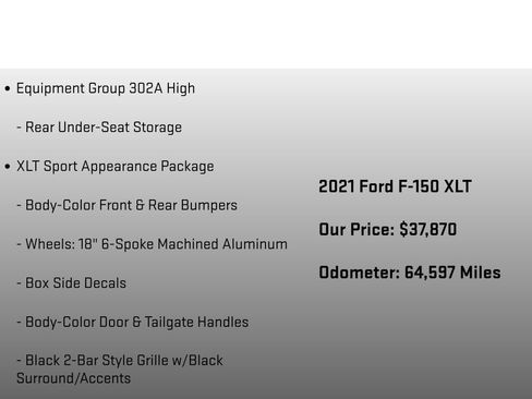 Used 2021 Ford F150 XLT w/ Equipment Group 302A High AWD/4WD image 18
