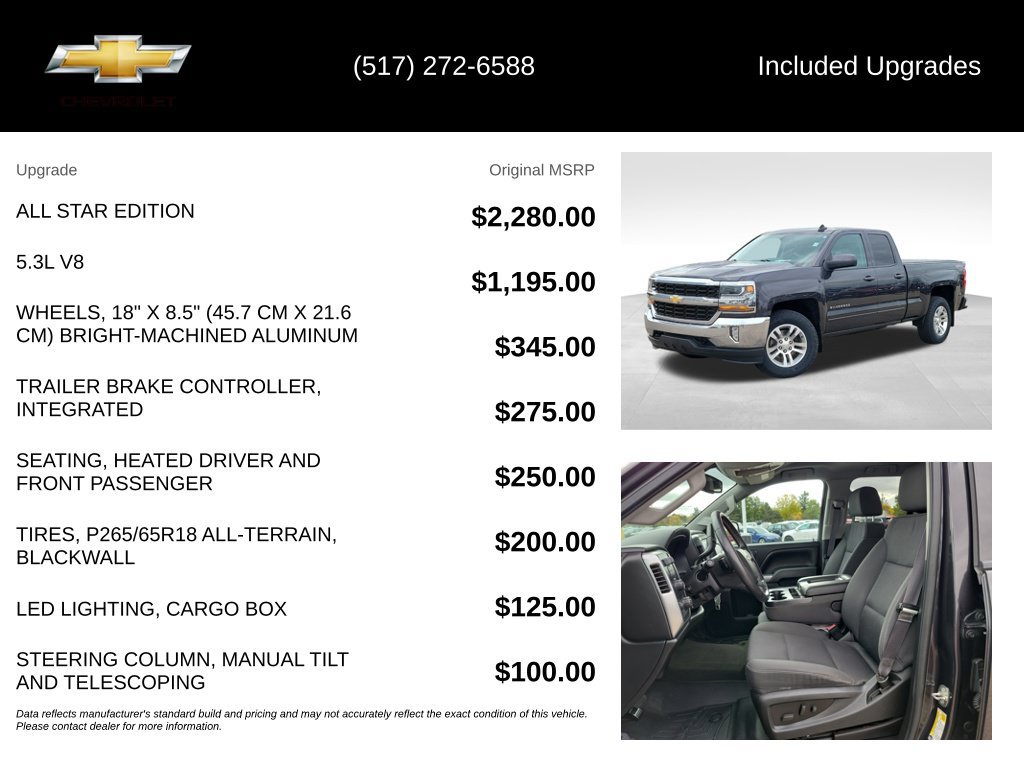 Used 2016 Chevrolet Silverado 1500 LT w/ All Star Edition AWD/4WD image 5