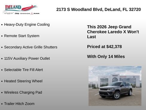 New 2026 Jeep Grand Cherokee Laredo X AWD/4WD image 30