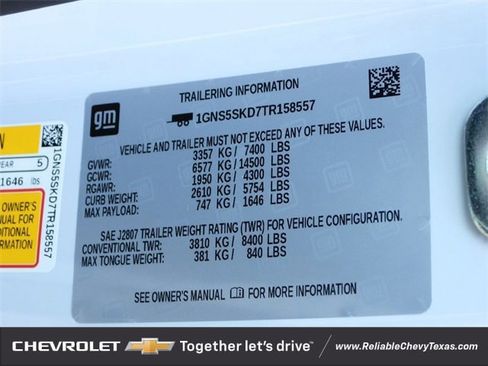 New 2026 Chevrolet Tahoe Premier w/ Sun And Tow Package image 28