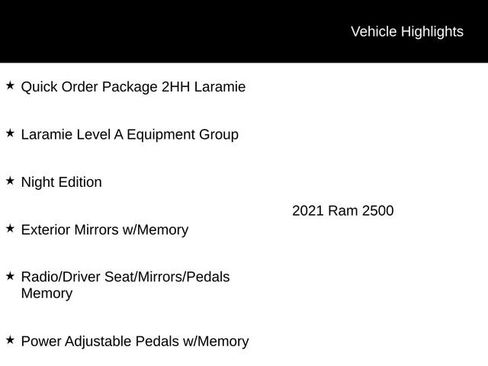 Used 2021 RAM 2500 Laramie w/ Night Edition AWD/4WD image 12