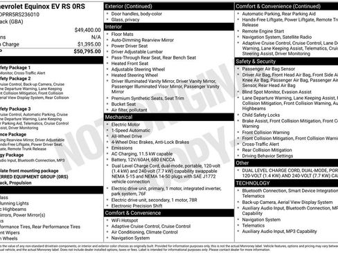 Used 2024 Chevrolet Equinox EV RS image 2