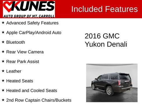 Used 2016 GMC Yukon Denali w/ Open Road Package AWD/4WD image 3