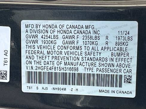 Used 2025 Honda Civic Sport Touring image 33
