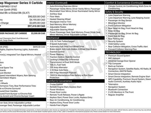 Used 2024 Jeep Wagoneer Series II AWD/4WD image 1