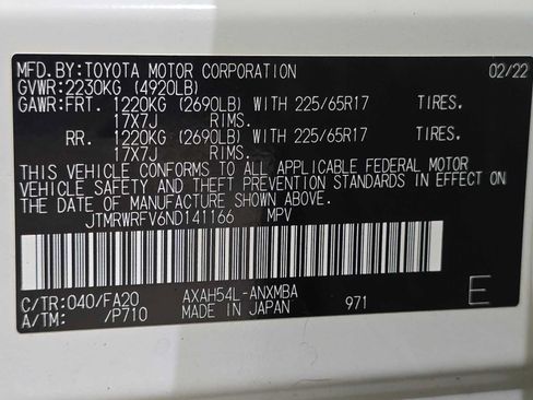 Certified 2022 Toyota RAV4 XLE w/ Convenience Package AWD/4WD image 32