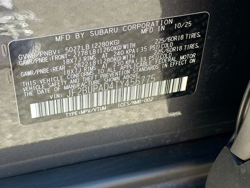 Used 2026 Subaru Outback Premium AWD/4WD image 42