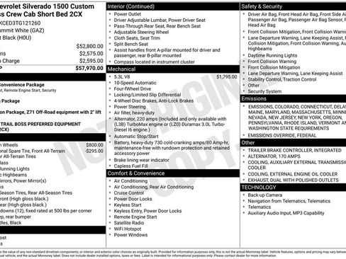 New 2026 Chevrolet Silverado 1500 Custom Trail Boss image 28