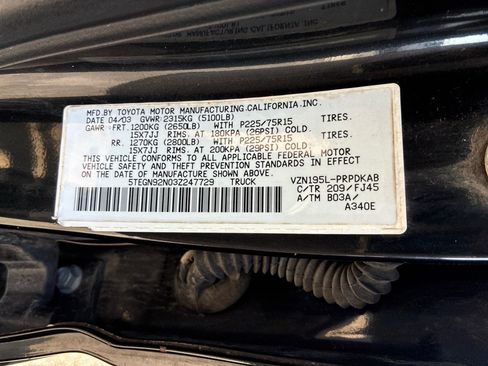 Used 2003 Toyota Tacoma PreRunner RWD image 9