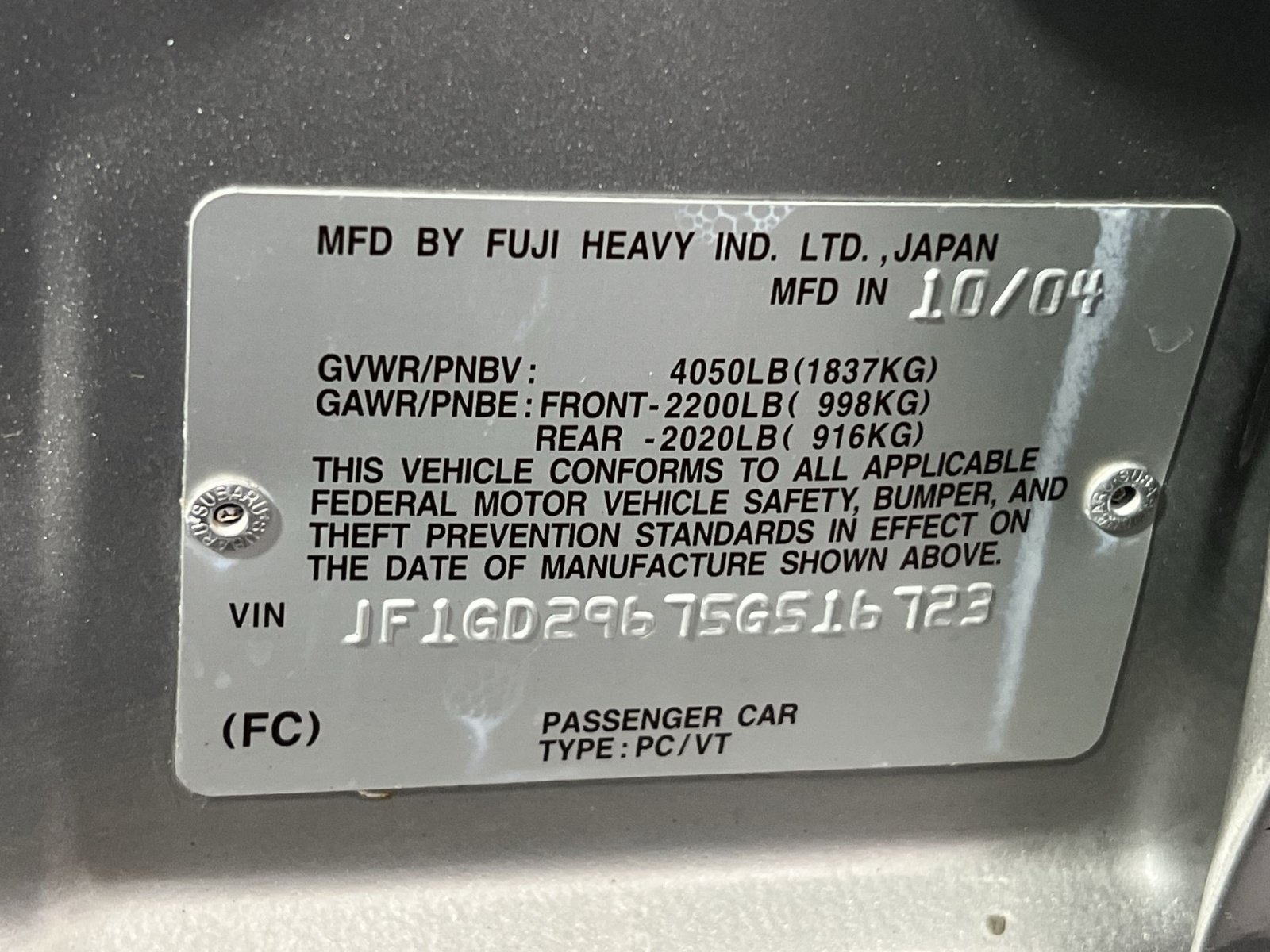 Used 2005 Subaru Impreza WRX Sedan AWD/4WD image 28