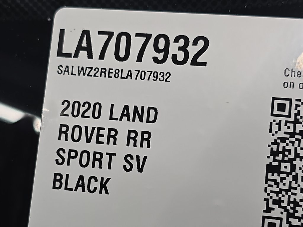 Used 2020 Land Rover Range Rover Sport SVR AWD/4WD image 37