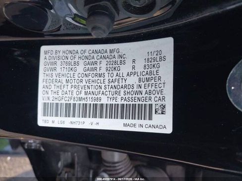 Used 2021 Honda Civic Sport image 16