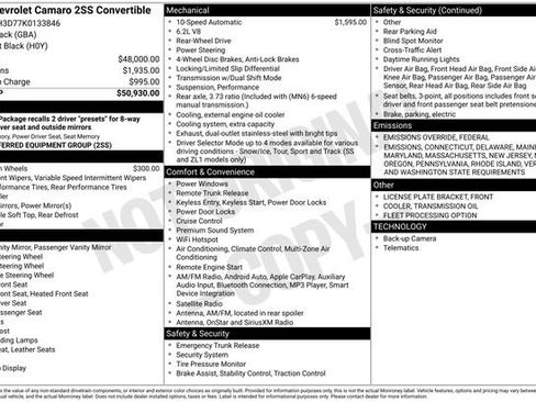 Used 2019 Chevrolet Camaro SS image 5