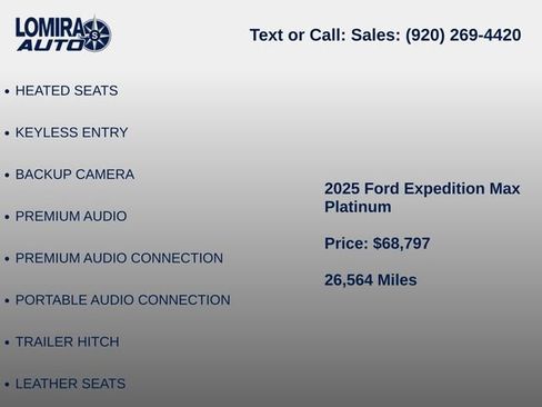 Used 2025 Ford Expedition Max Platinum w/ Stealth Appearance Package AWD/4WD image 9