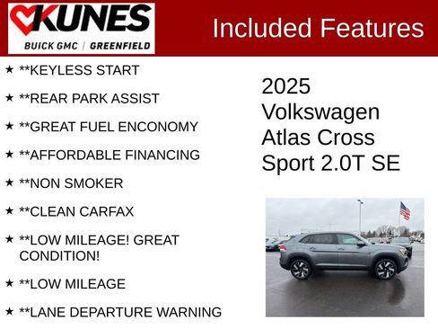 Used 2025 Volkswagen Atlas Cross Sport SE image 3