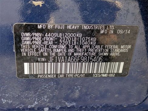 Used 2015 Subaru WRX image 29