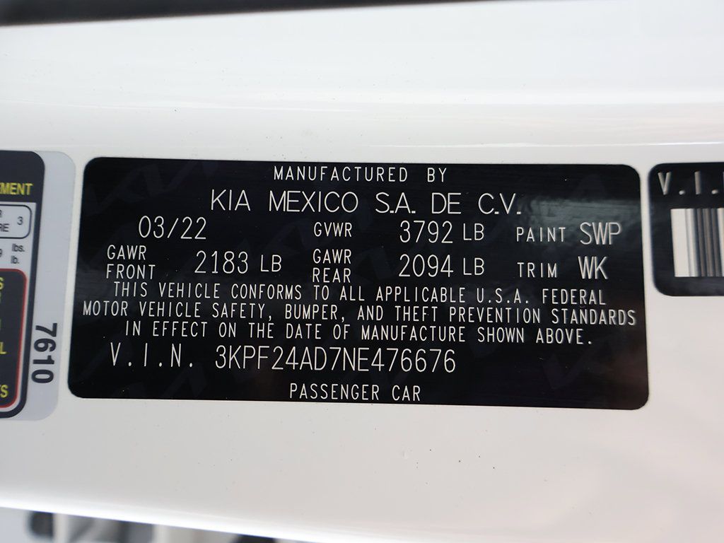 Used 2022 Kia Forte LXS w/ LXS Technology Package FWD image 46