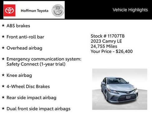 Used 2023 Toyota Camry LE FWD image 29