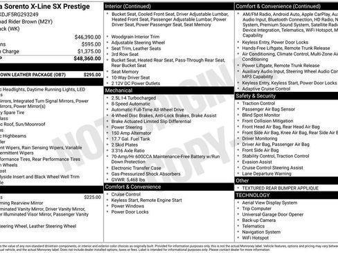 Used 2024 Kia Sorento SX Prestige w/ Olive Brown Leather Package image 4