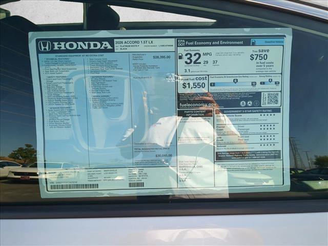 New 2026 Honda Accord LX image 16