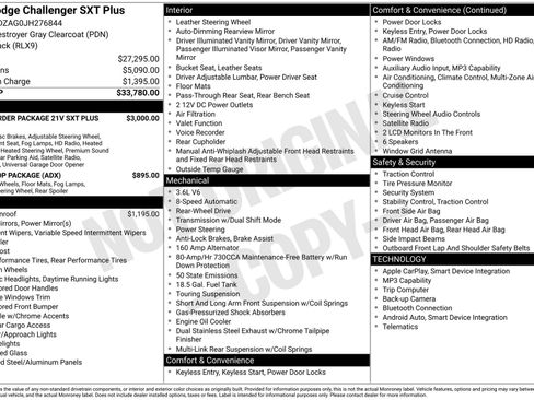 Used 2018 Dodge Challenger SXT Plus image 3
