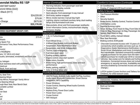 Certified 2019 Chevrolet Malibu RS image 31