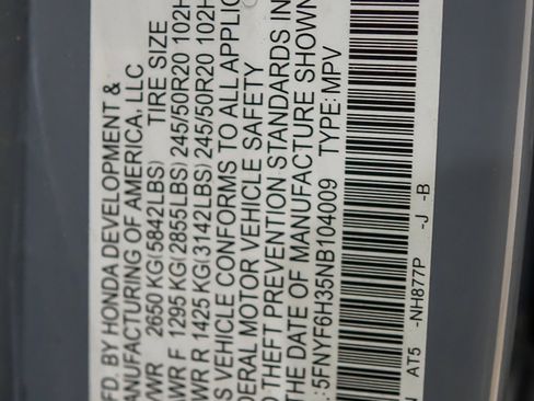 Used 2022 Honda Pilot Sport image 36