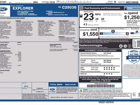 Used 2022 Ford Explorer XLT w/ Equipment Group 202A RWD image 4