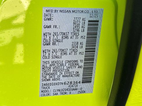 New 2026 Nissan Frontier PRO-4X w/ Tow Package AWD/4WD image 33