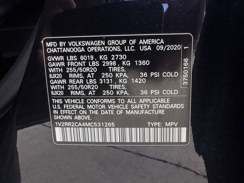 Used 2021 Volkswagen Atlas SE w/ Panoramic Sunroof Package image 36