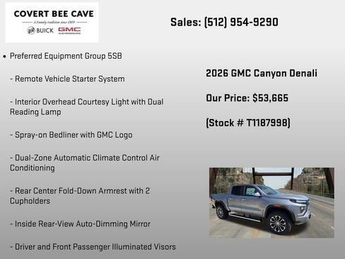 New 2026 GMC Canyon Denali AWD/4WD image 12
