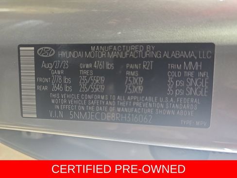 Certified 2024 Hyundai Tucson Limited AWD/4WD image 36