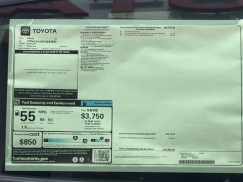 New 2027 Toyota Prius LE FWD image 26