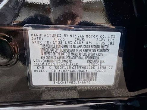 Certified 2025 Nissan Versa SR w/ Trunk Package FWD image 27