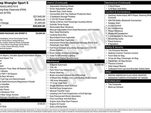 Used 2018 Jeep Wrangler Sport S image 10