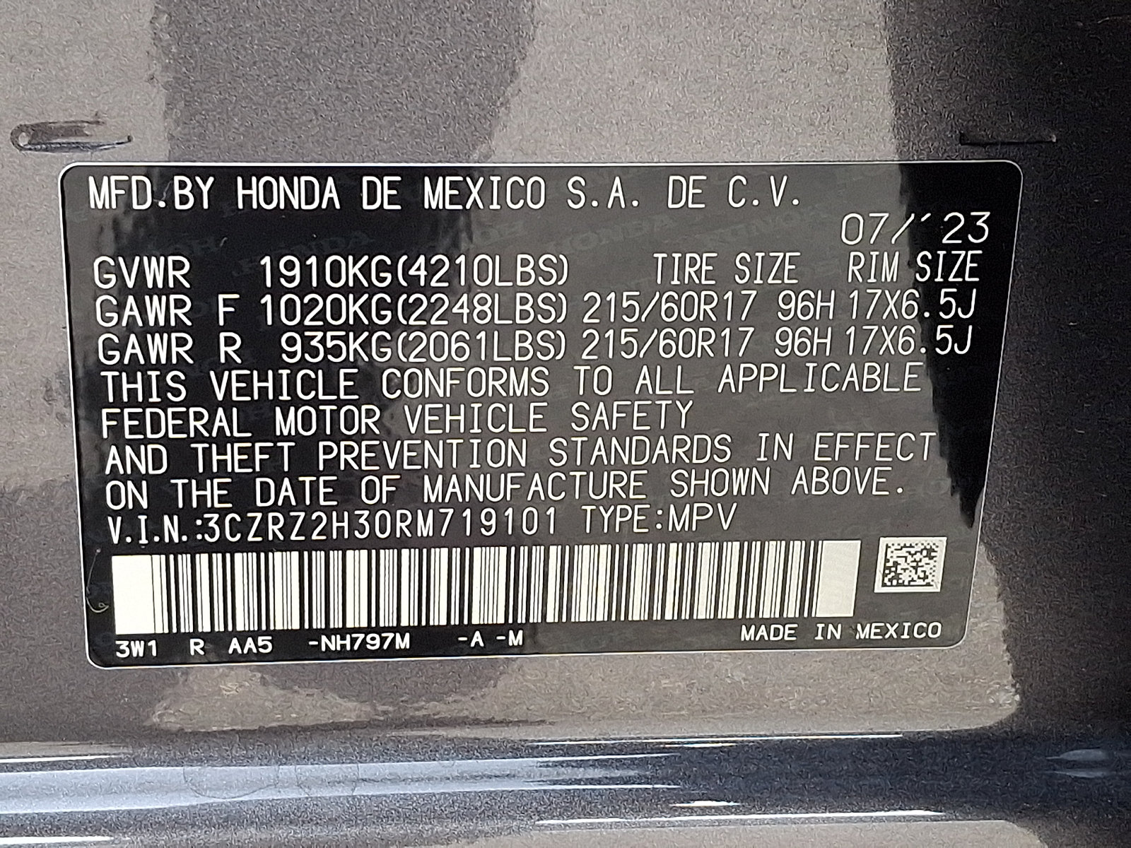 Used 2024 Honda HR-V LX image 27